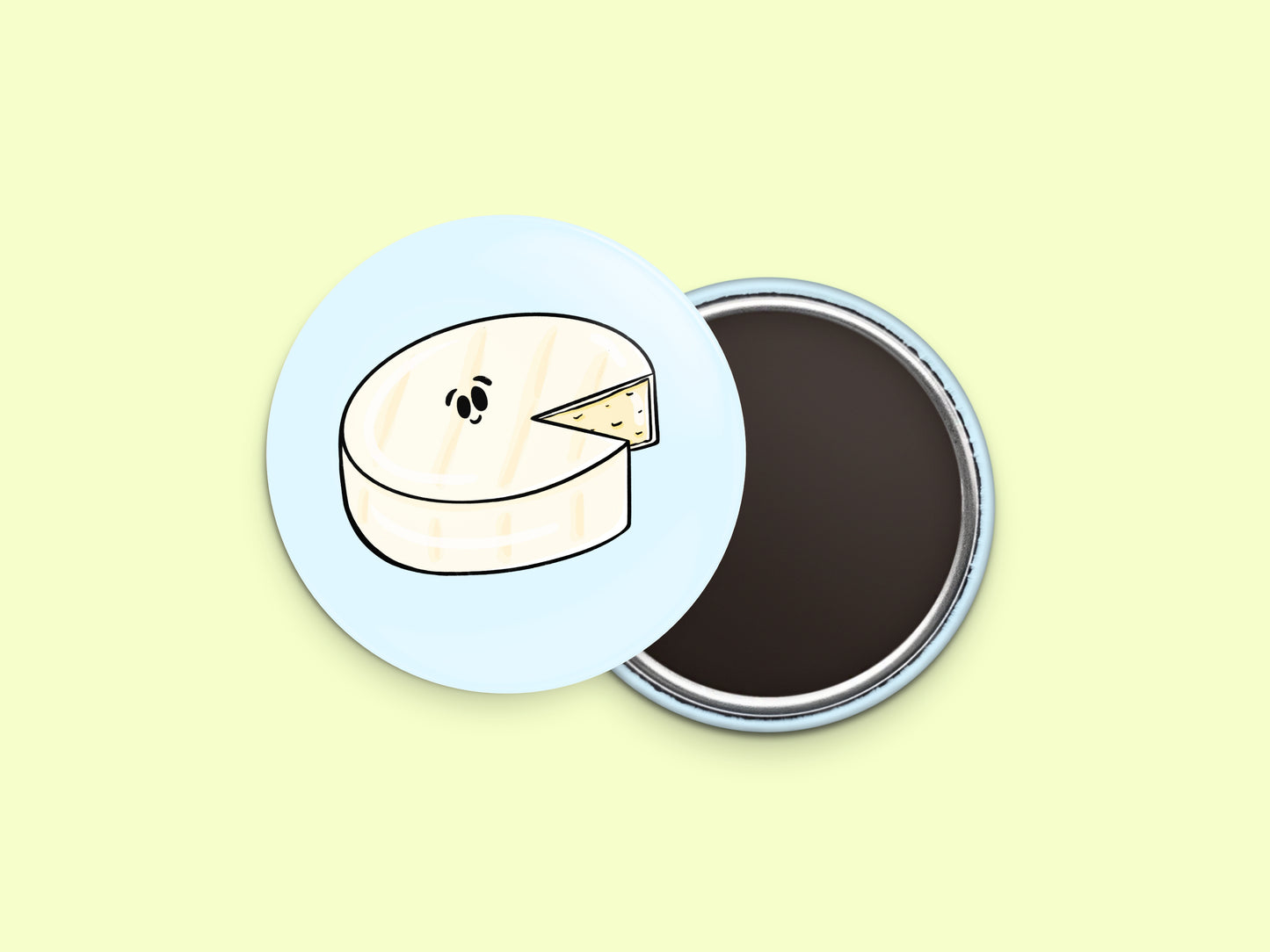 Brie Button Fridge Magnet