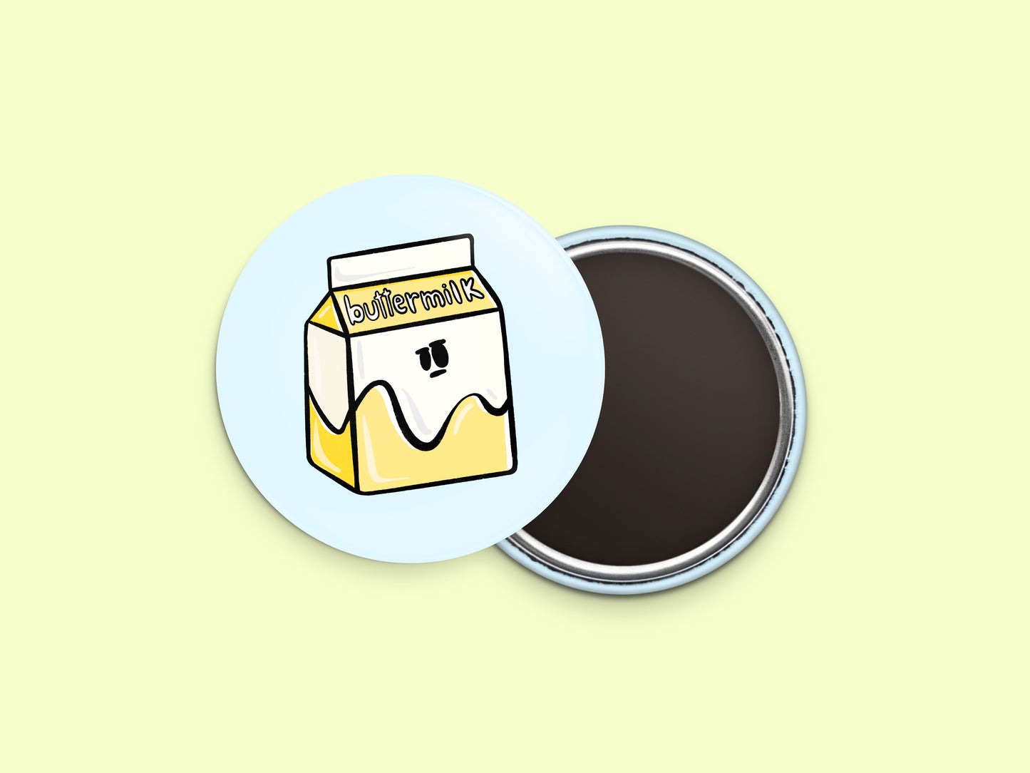 Buttermilk Button Fridge Magnet