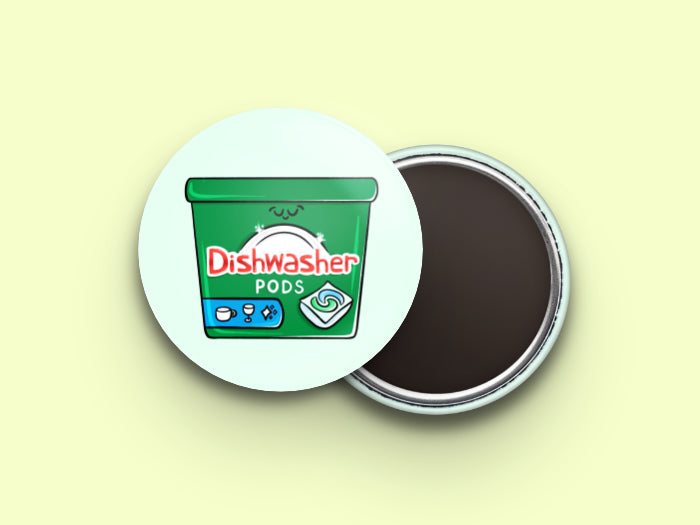 Dishwasher Pods Button Fridge Magnet