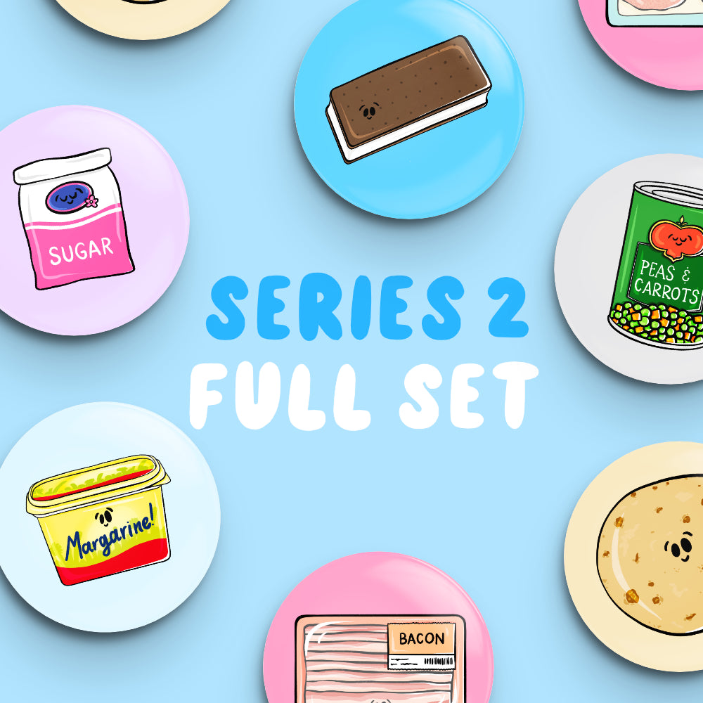 Whole Set of SERIES 2 *ALL 106* Button Fridge Magnets