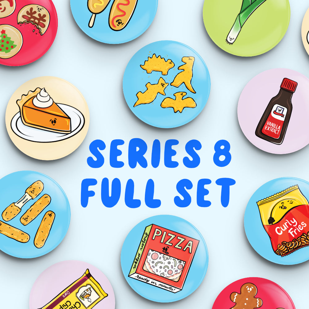 Whole Set SERIES 8 Button Fridge Magnets