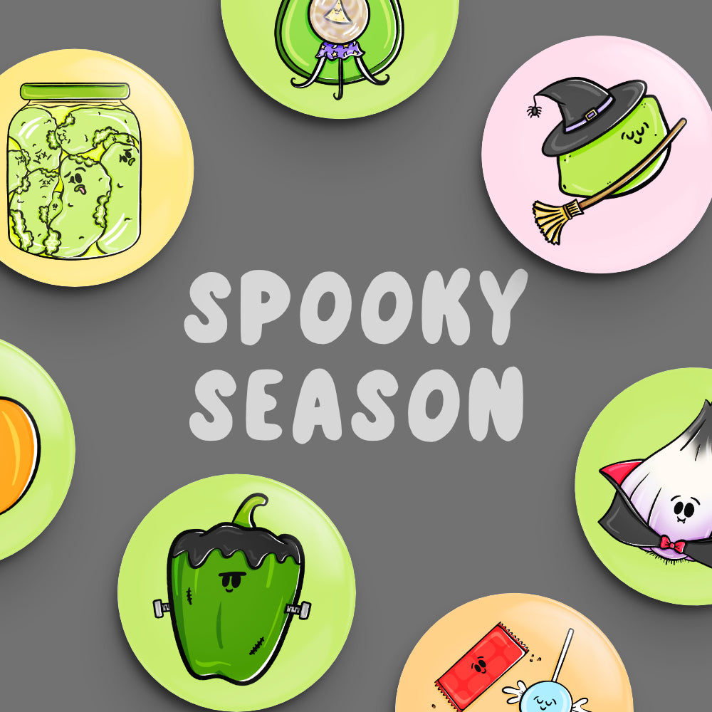 Whole Set HALLOWEEN Button Fridge Magnets