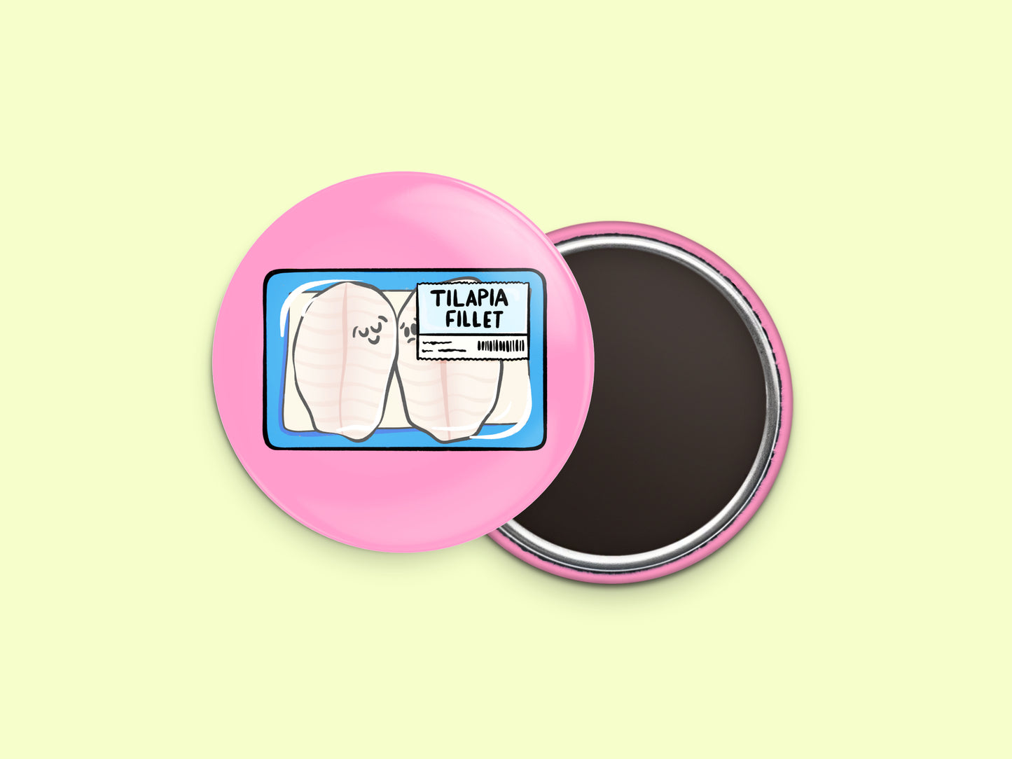Tilapia Button Fridge Magnet