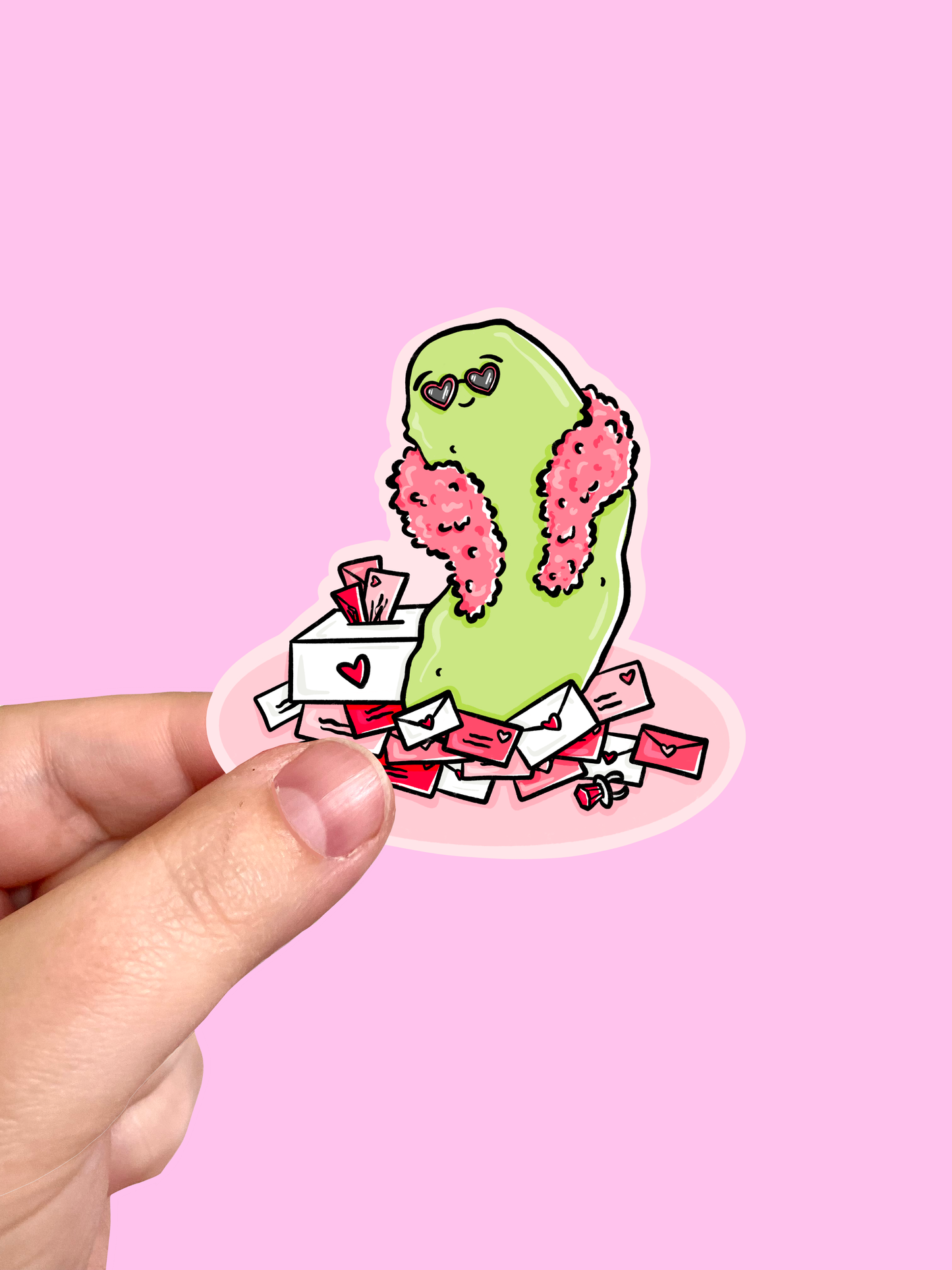Valentine's Day 2024 Pickle Vinyl Sticker