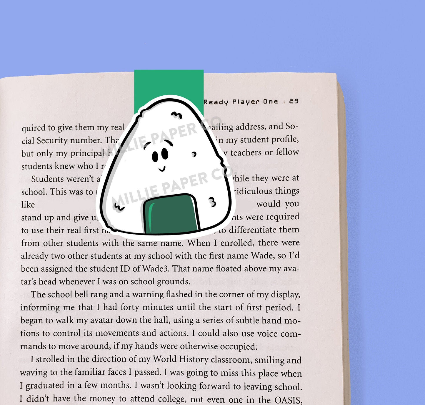 Onigiri Rice Ball Magnetic Bookmark