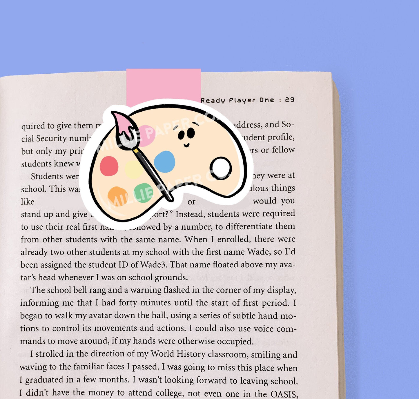 Paint Palette Magnetic Bookmark