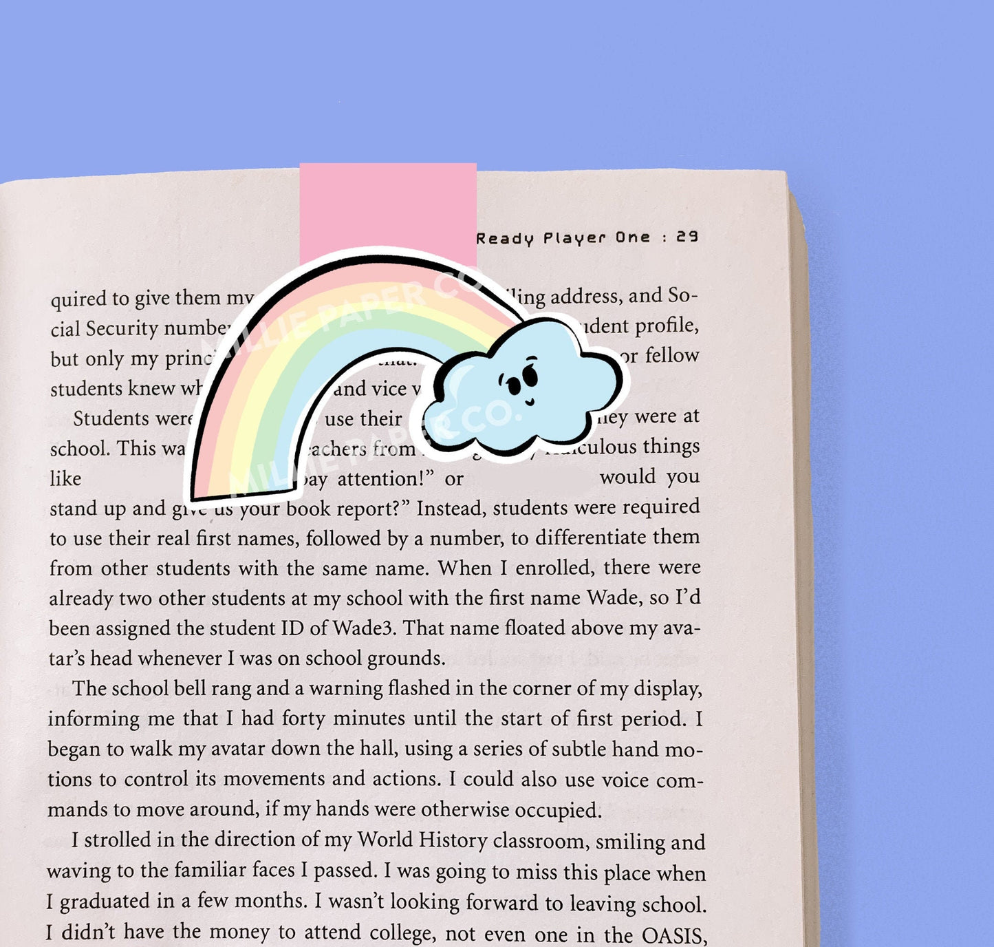 Rainbow Magnetic Bookmark