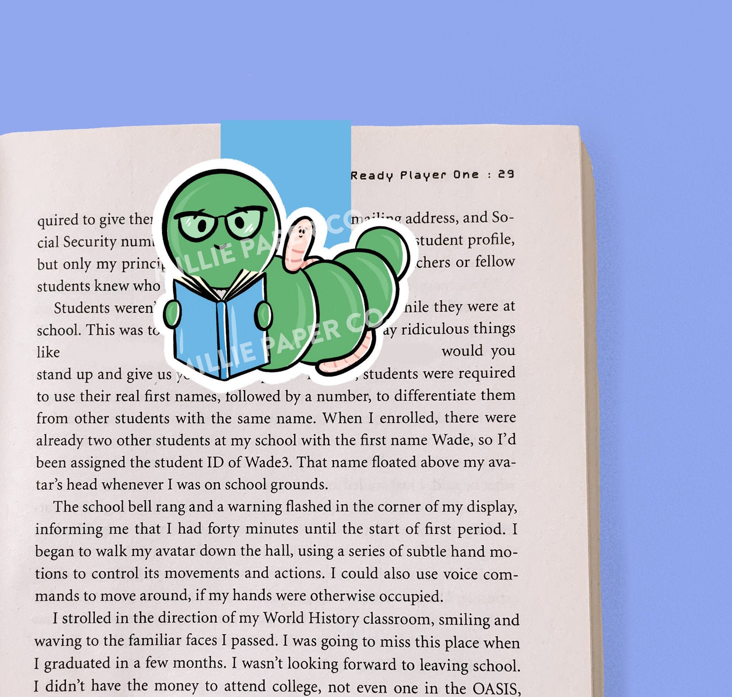 Bookworm Magnetic Bookmark