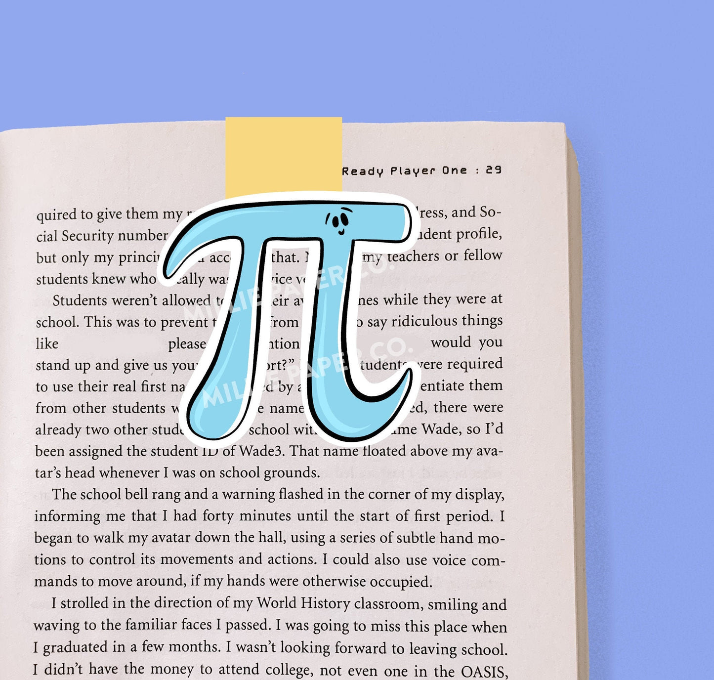 Pi Magnetic Bookmark
