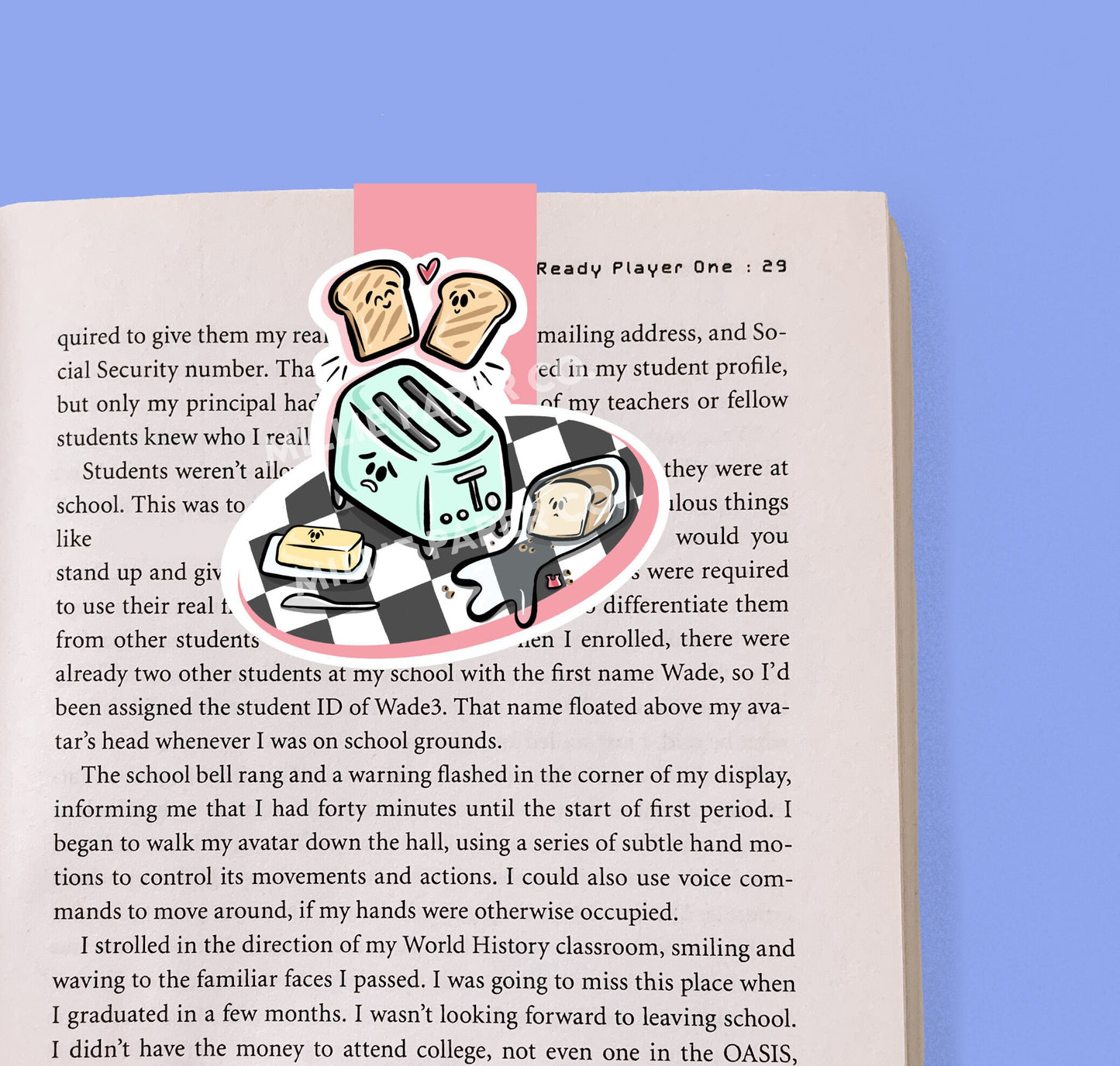 Diner Toaster Magnetic Bookmark