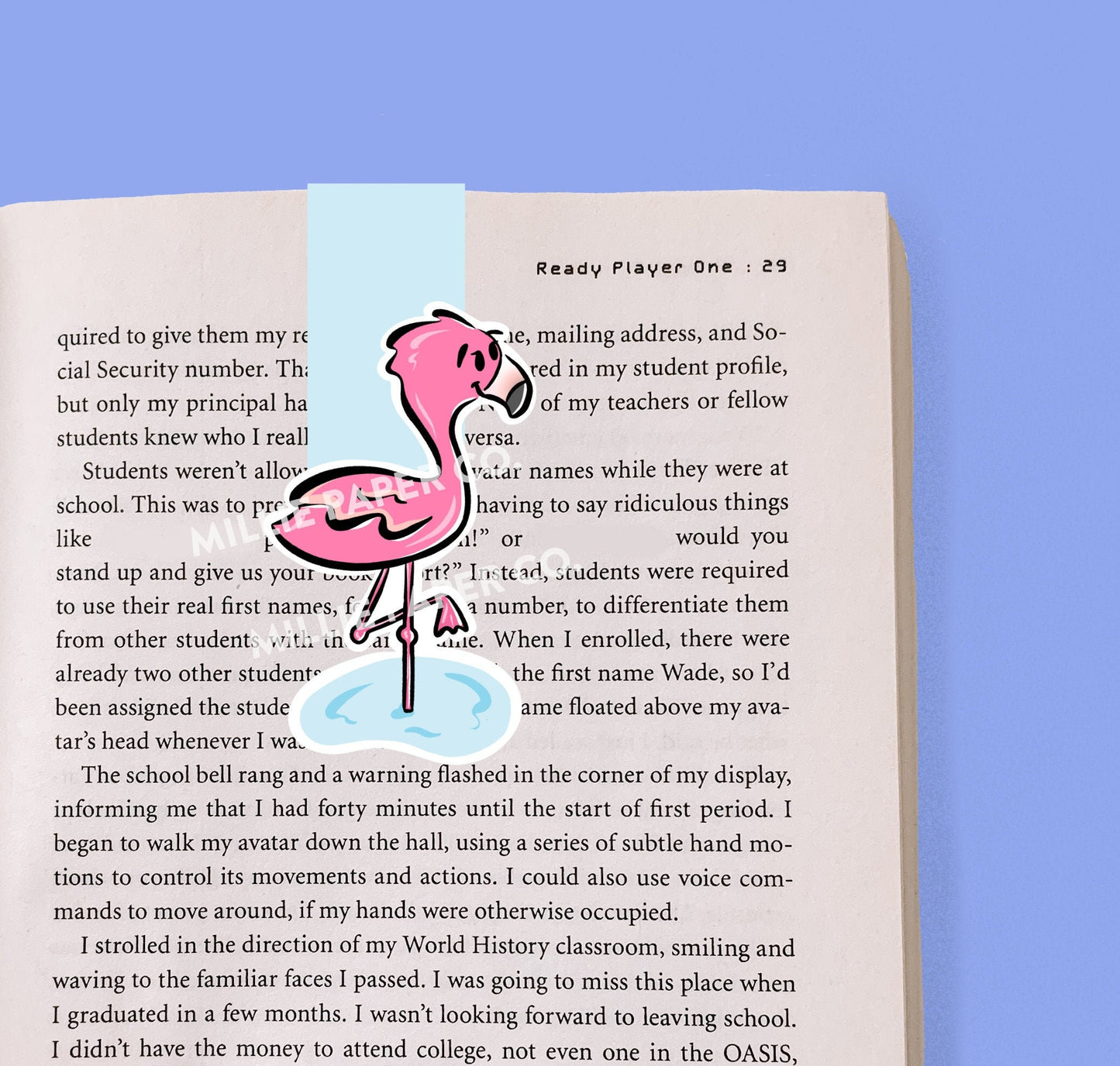 Flamingo Magnetic Bookmark