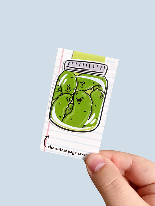 Pickle Jar Magnetic Bookmark