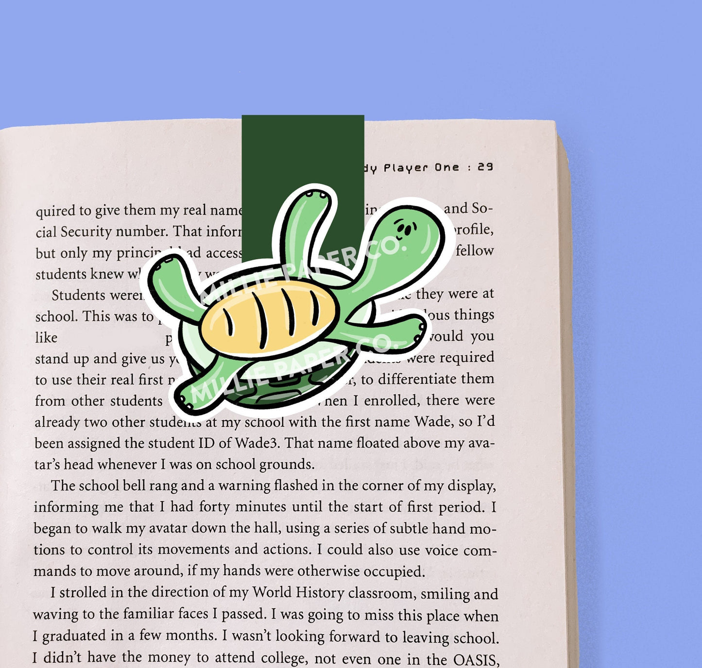 Turtle Magnetic Bookmark