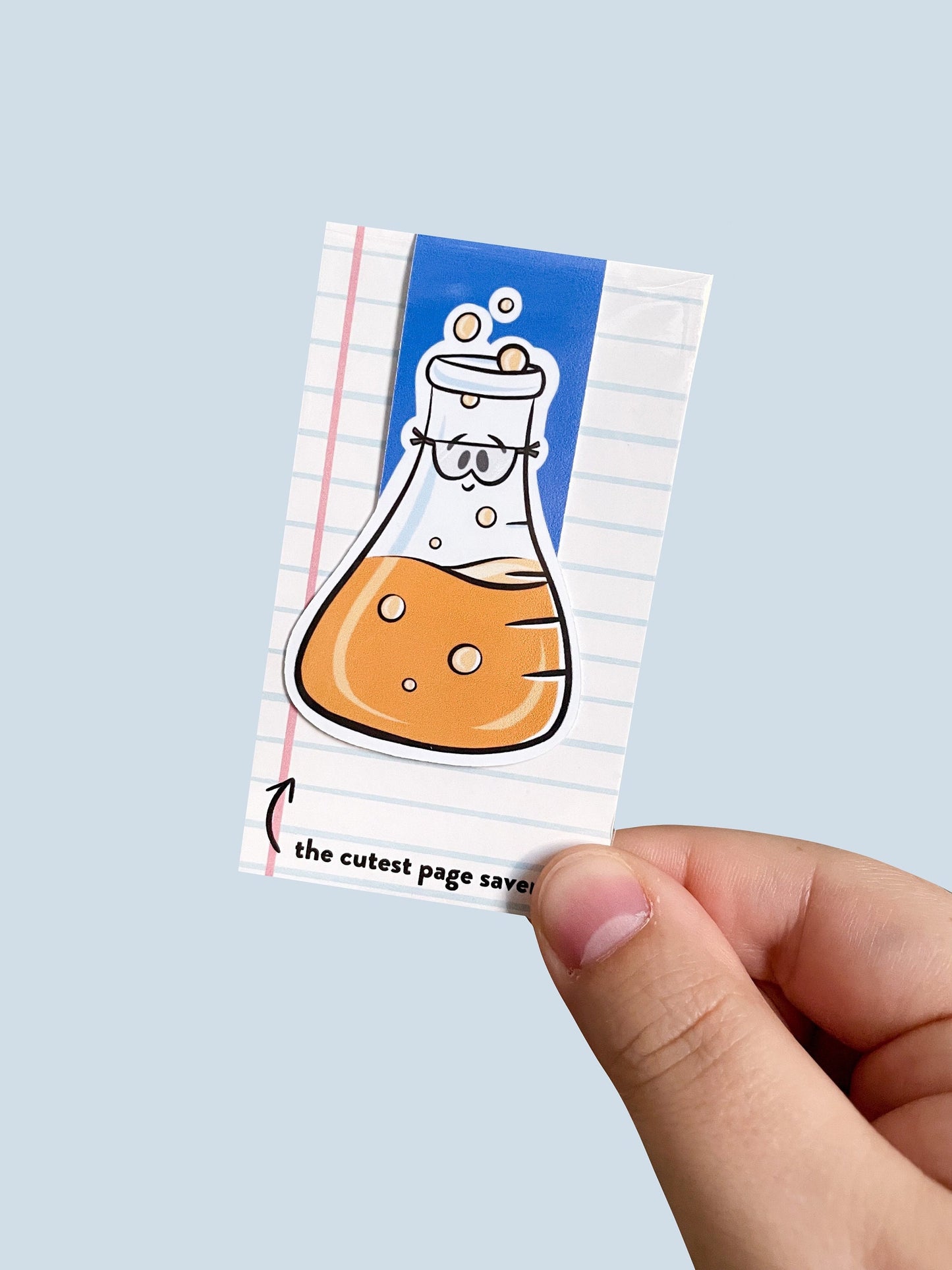 Chemistry Beaker Magnetic Bookmark