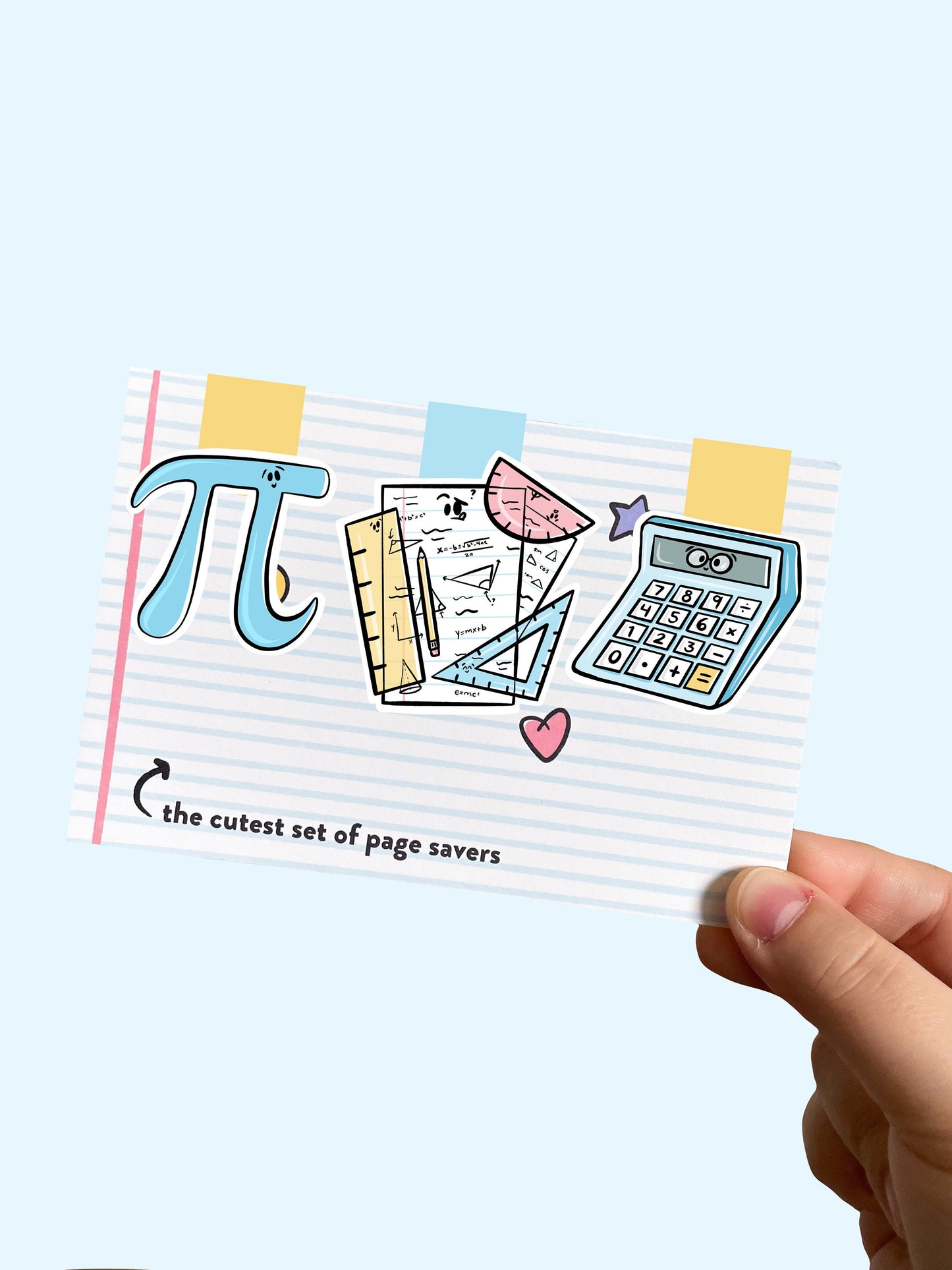 Math Magnetic Bookmark Trio