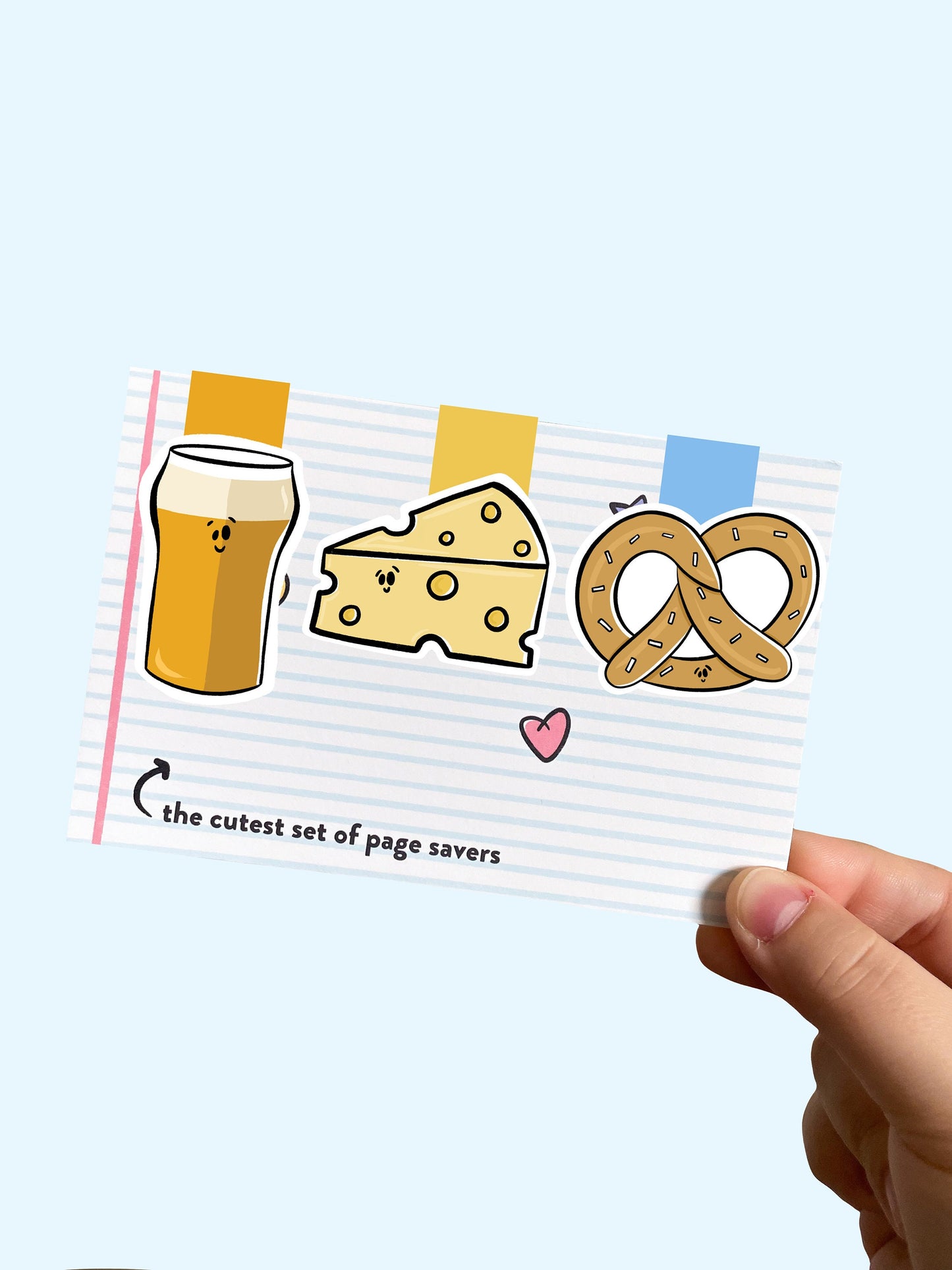 Beer Snacks Magnetic Bookmark Trio