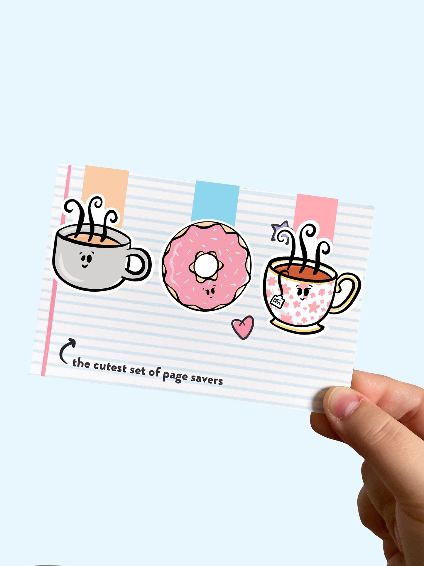 Coffee & Tea Magnetic Bookmark Trio