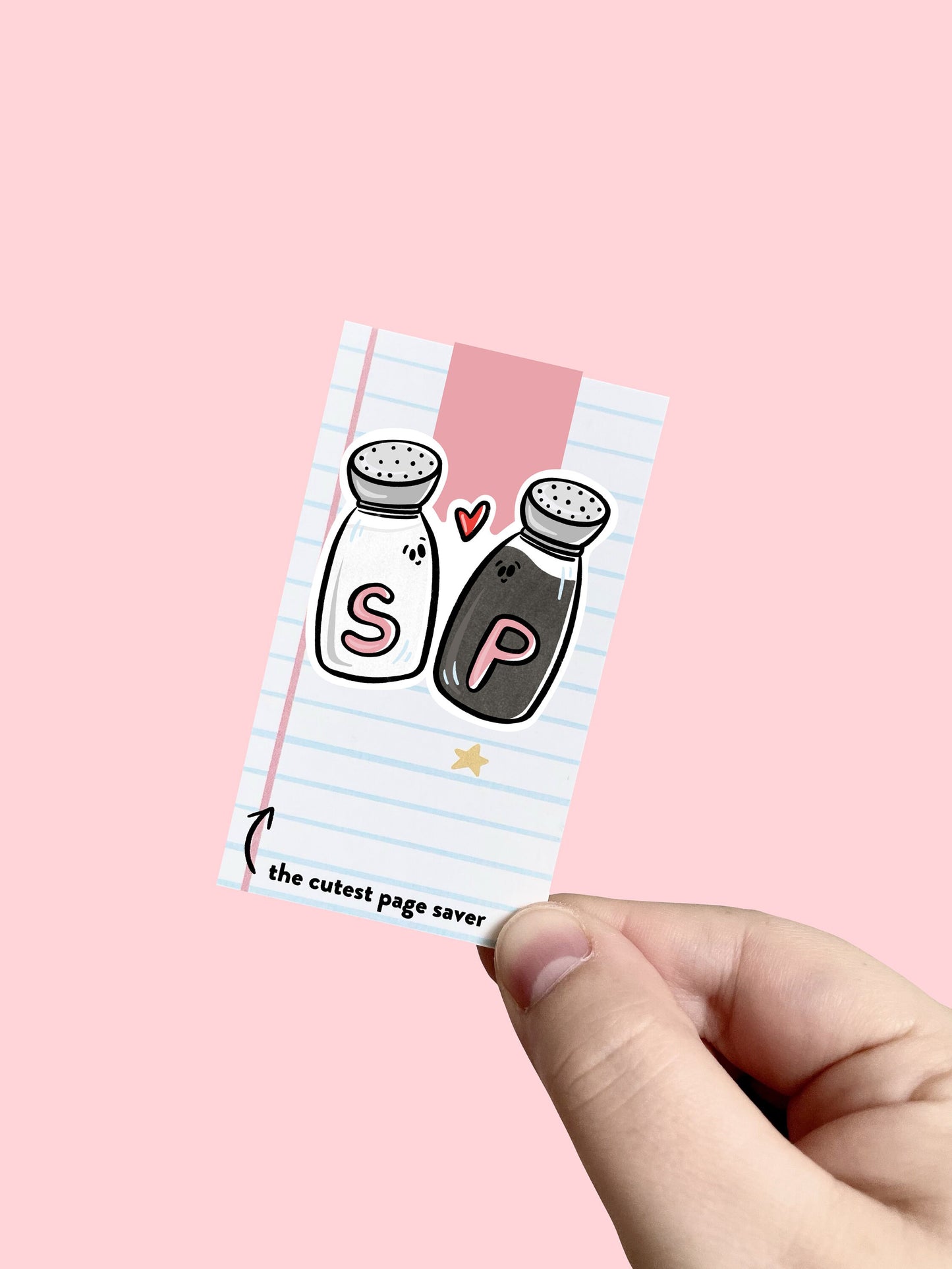 Salt and Pepper Magnetic Bookmark
