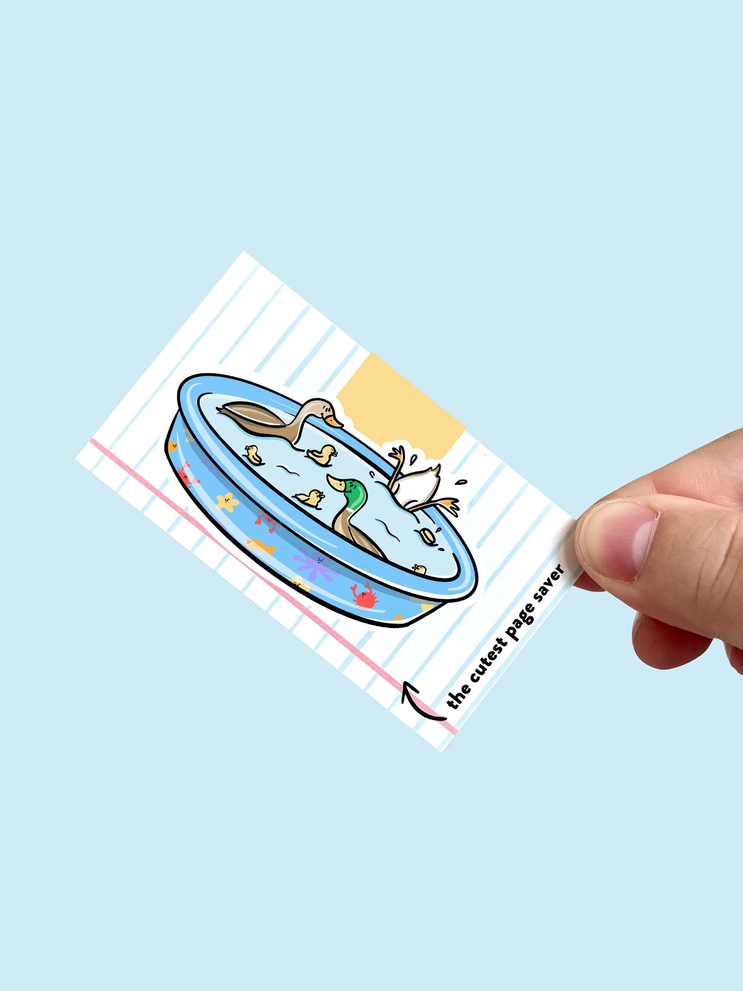 Duck Pool Magnetic Bookmark