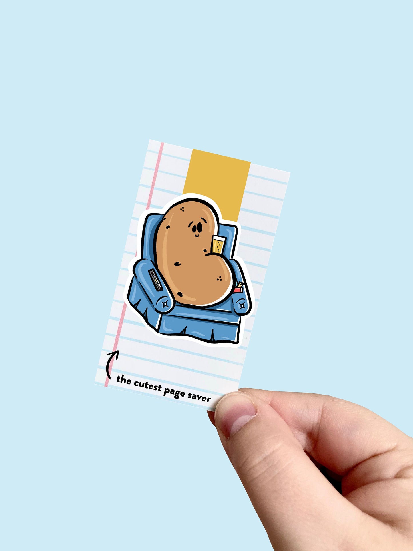 Couch Potato Magnetic Bookmark