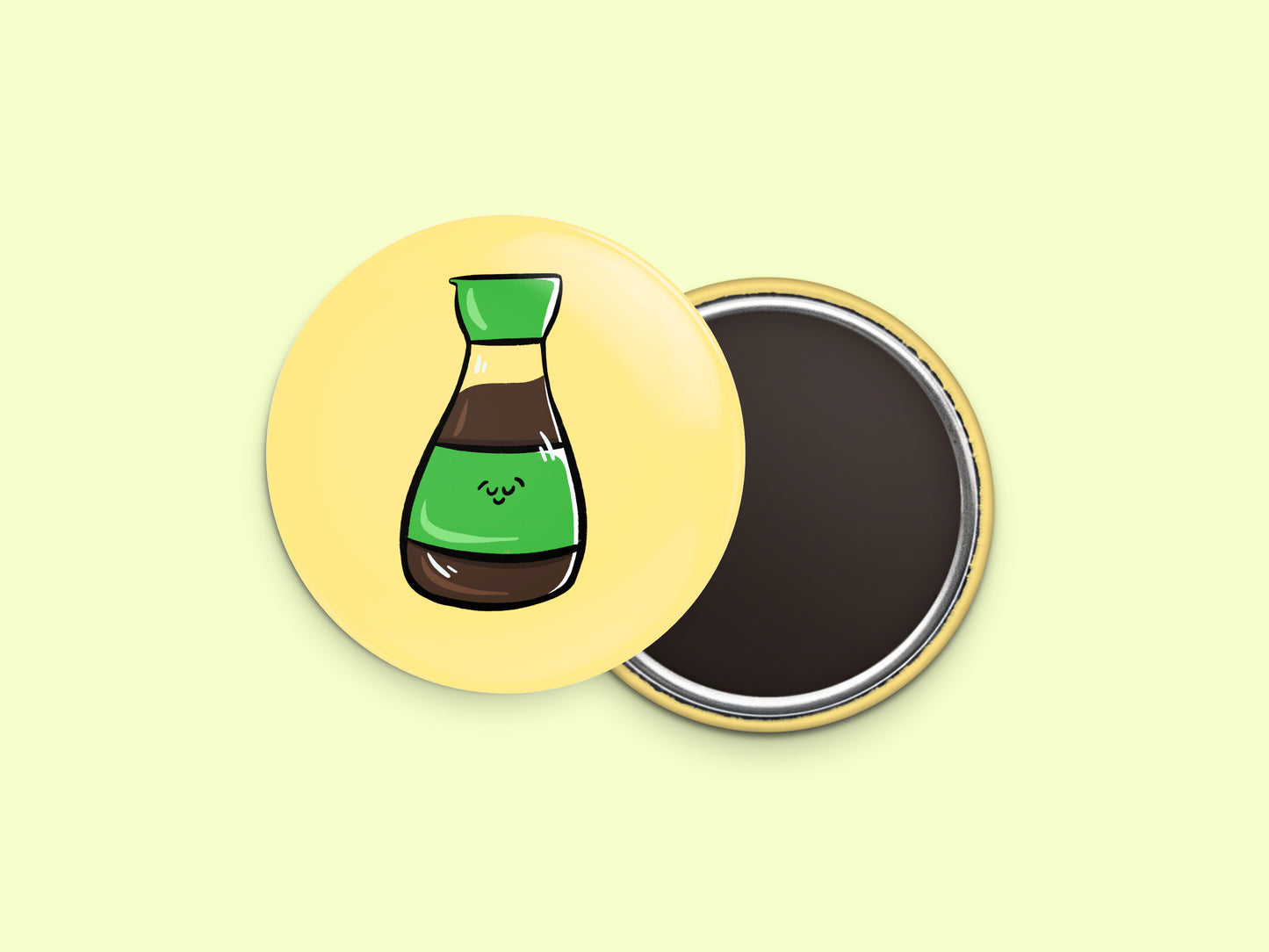 Low Sodium Soy Sauce Button Fridge Magnet