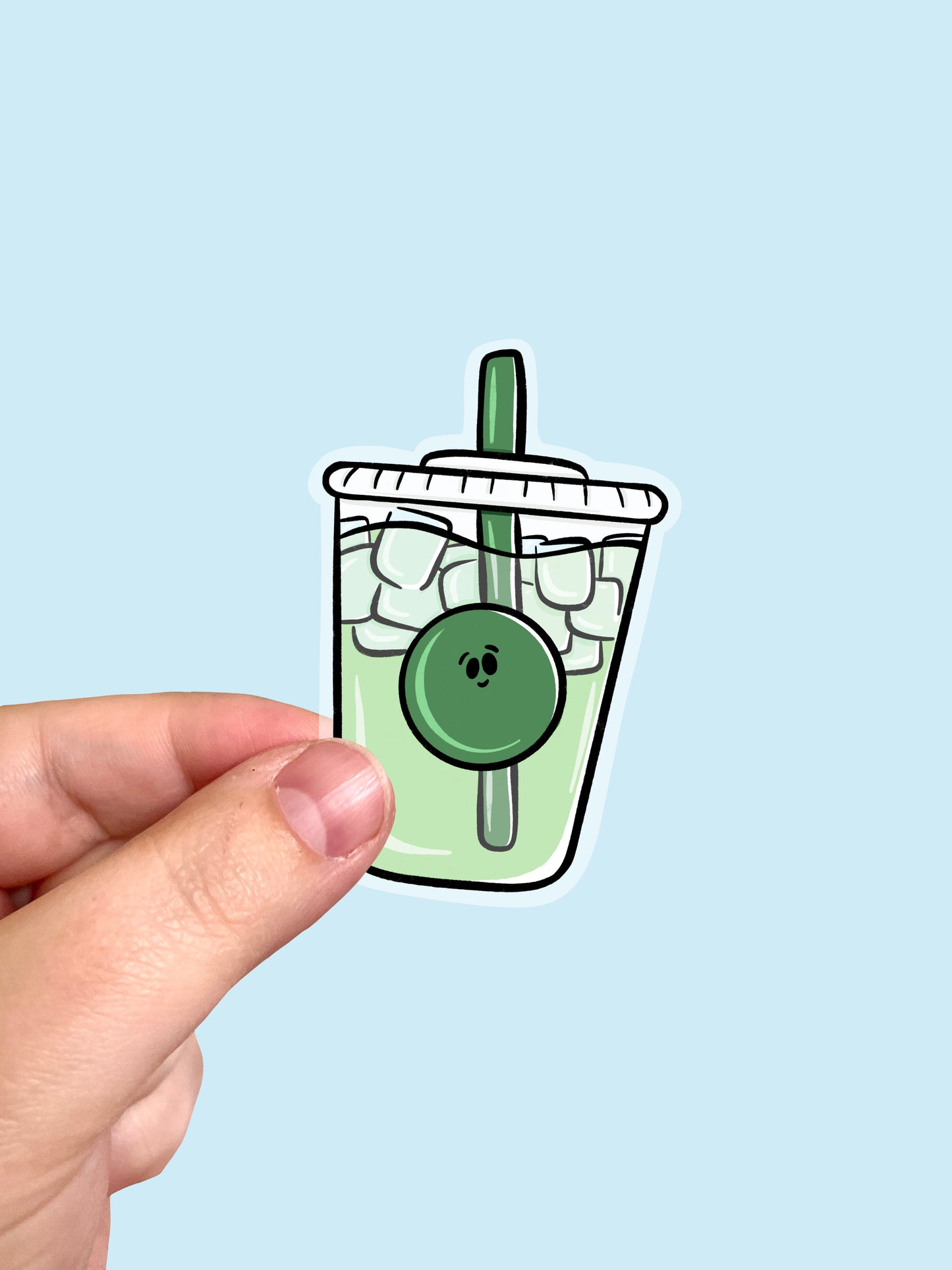 Matcha Latte Vinyl Sticker