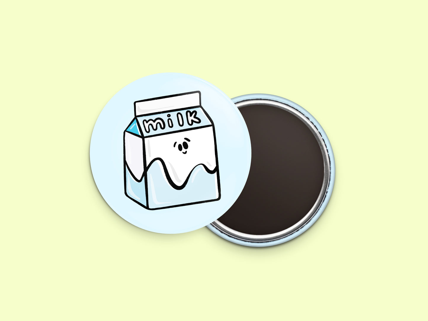 Milk Button Fridge Magnet