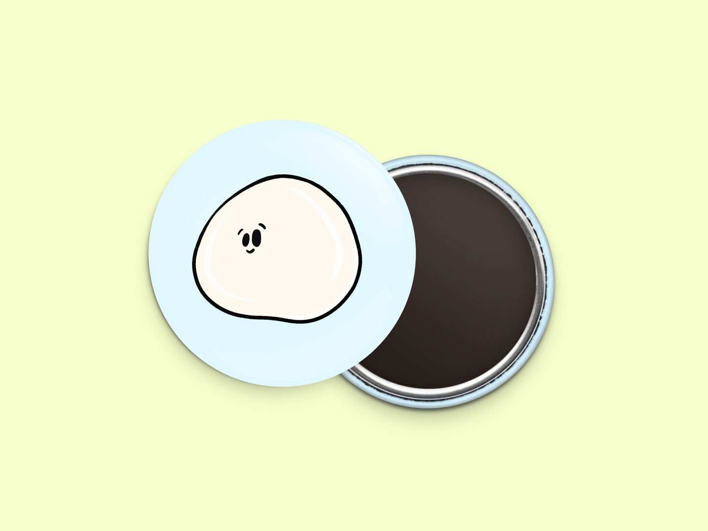 Fresh Mozzarella Button Fridge Magnet