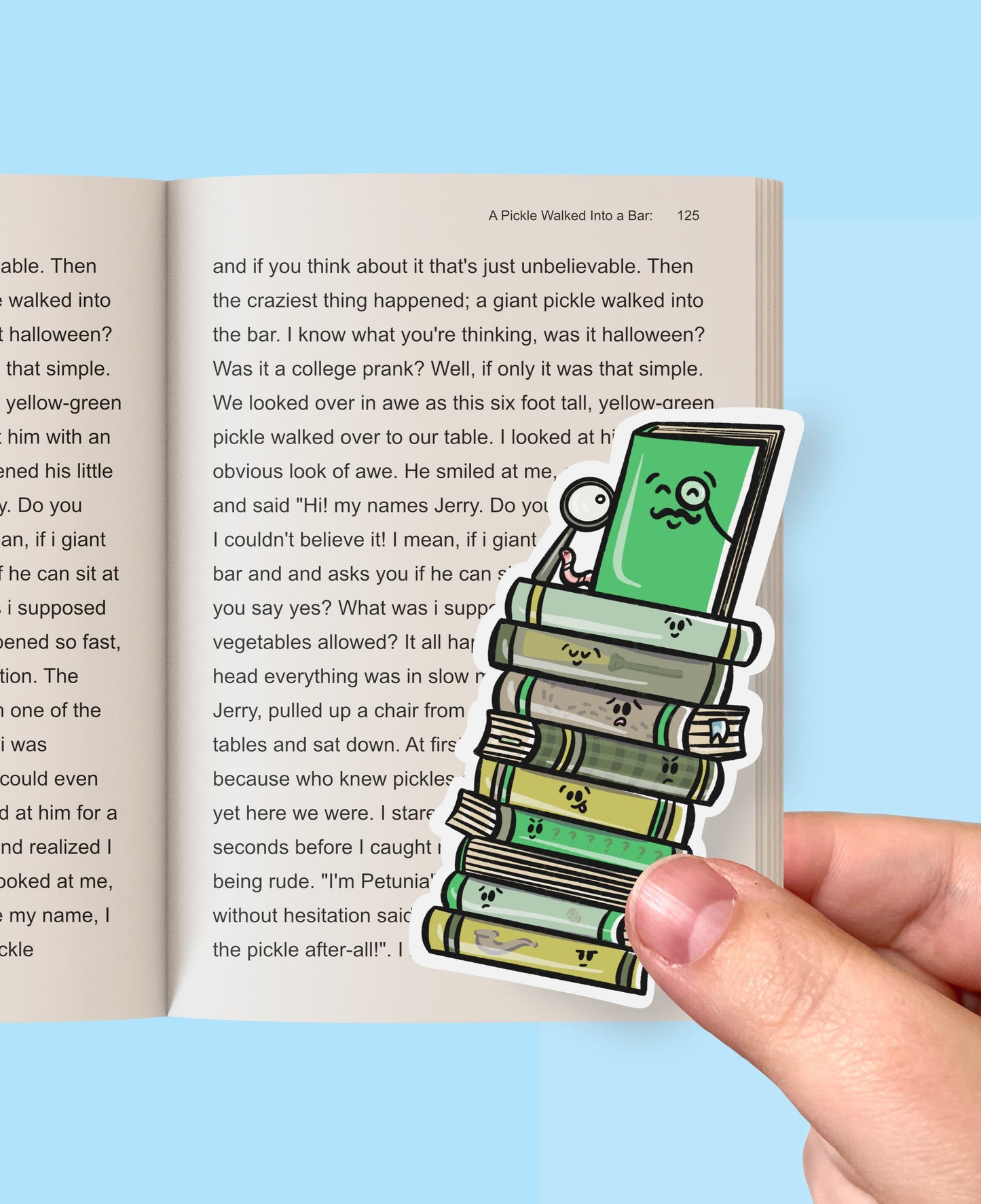 Mystery Book Stack Jumbo Bookmark