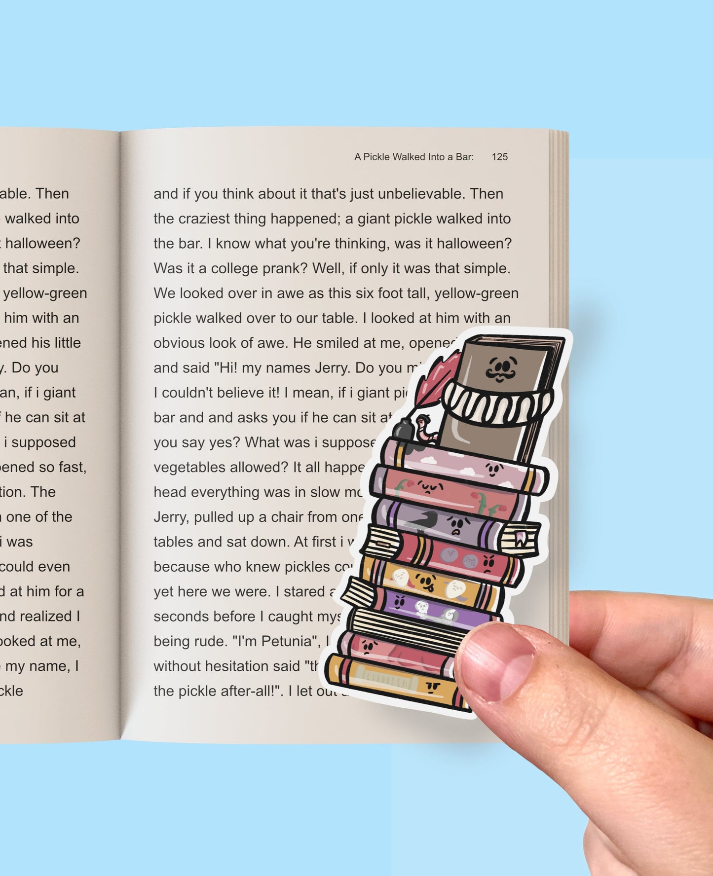 Poetry Book Stack Jumbo Bookmark