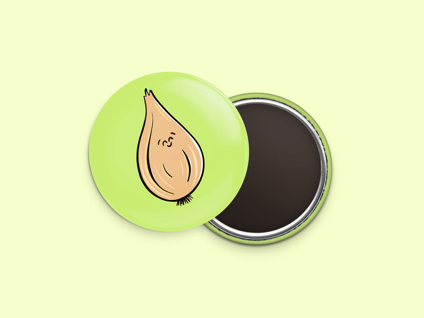 Shallot Button Fridge Magnet