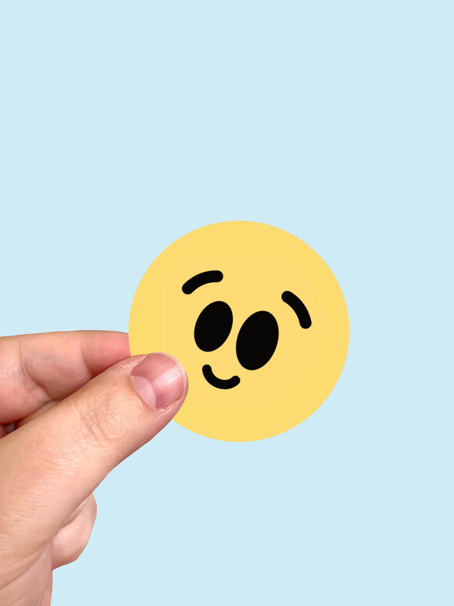 Happy Face Vinyl Sticker