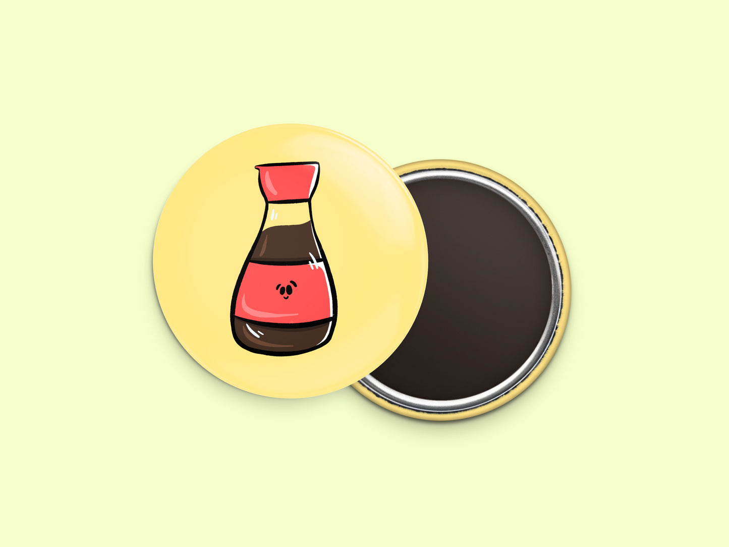 Soy Sauce Button Fridge Magnet