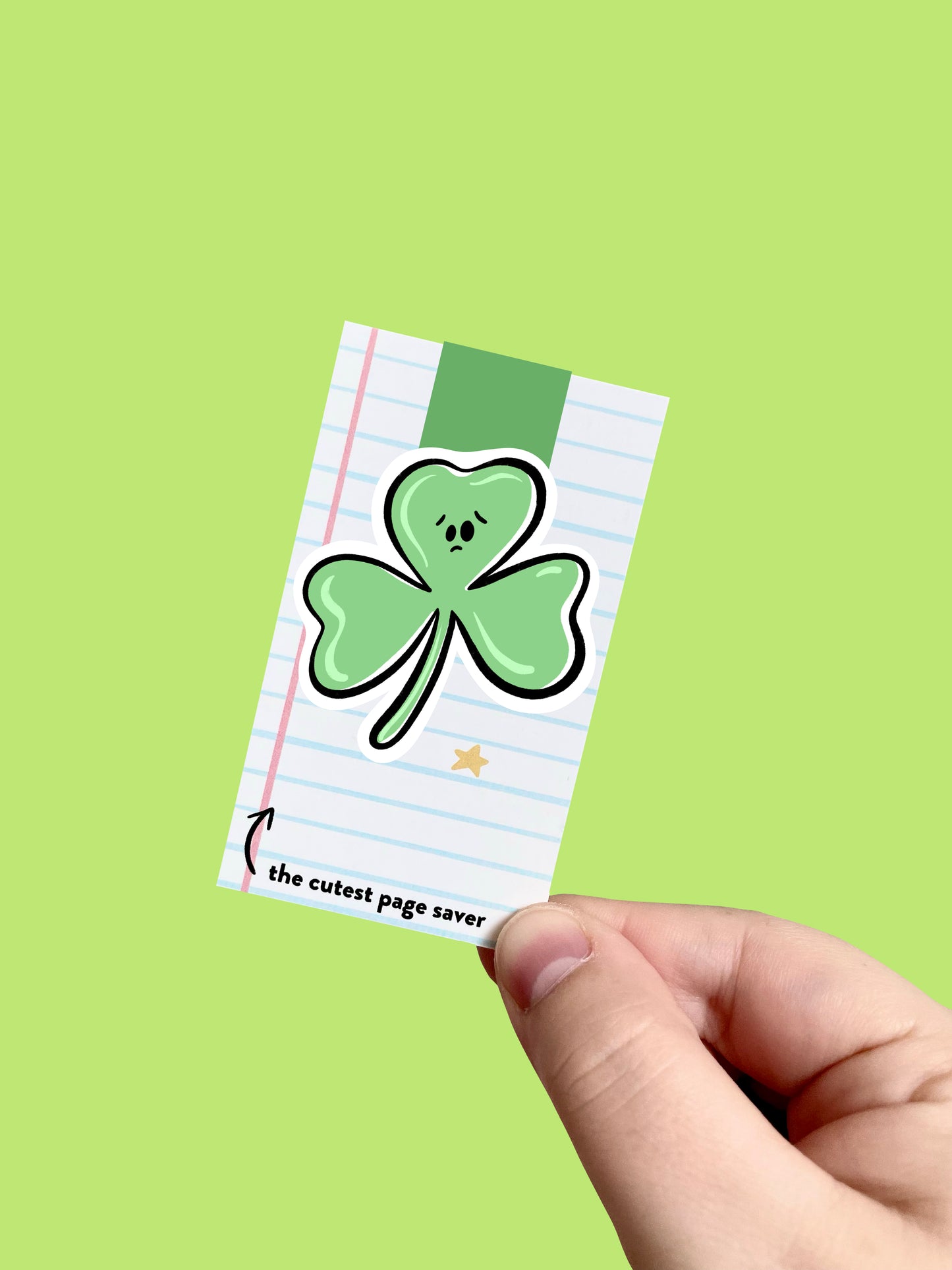 Unlucky Shamrock Magnetic Bookmark