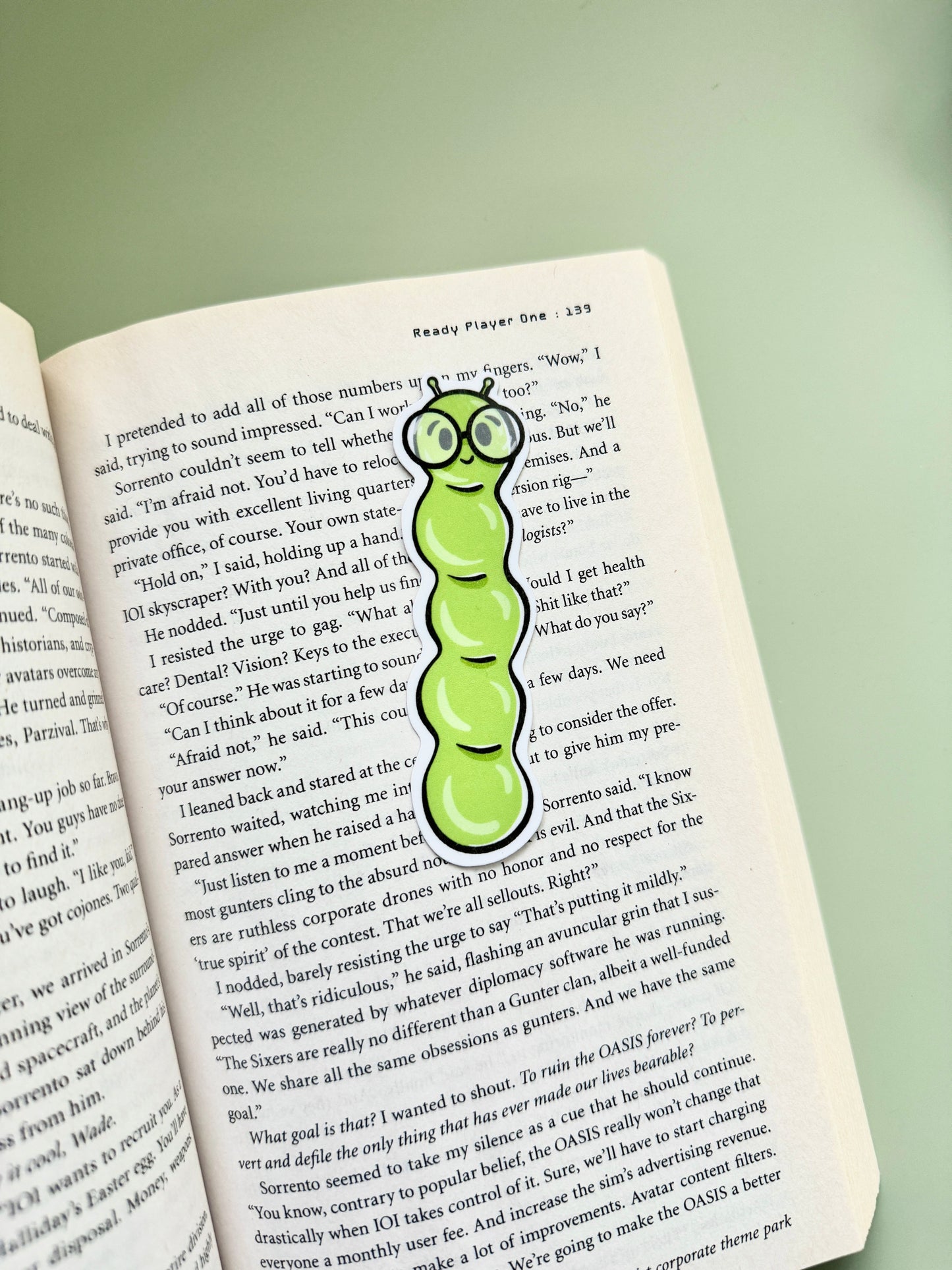 Bookworm Mini Bookmark