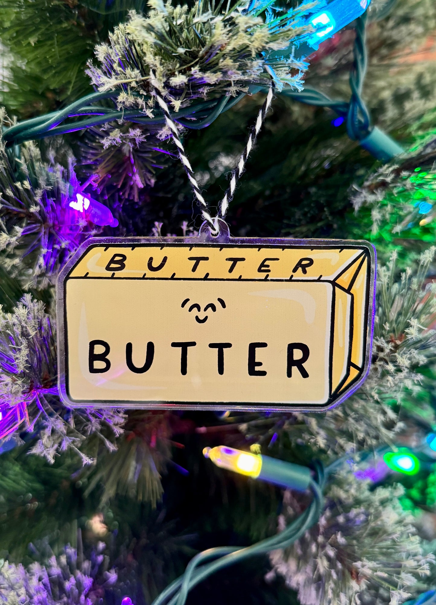 Butter Acrylic Ornament