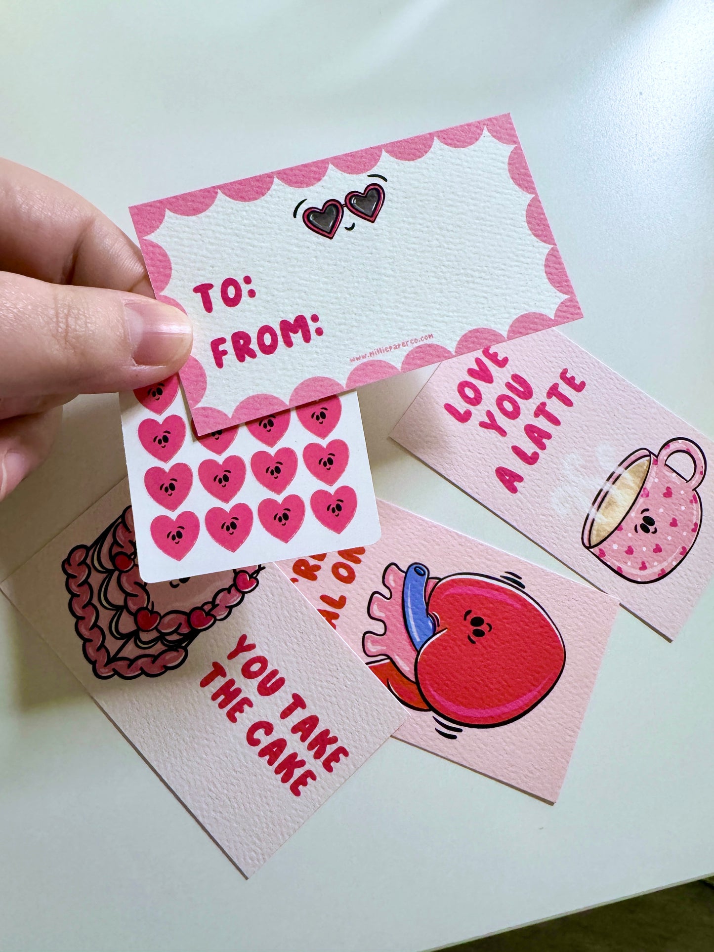 Mini Valentines Card Set