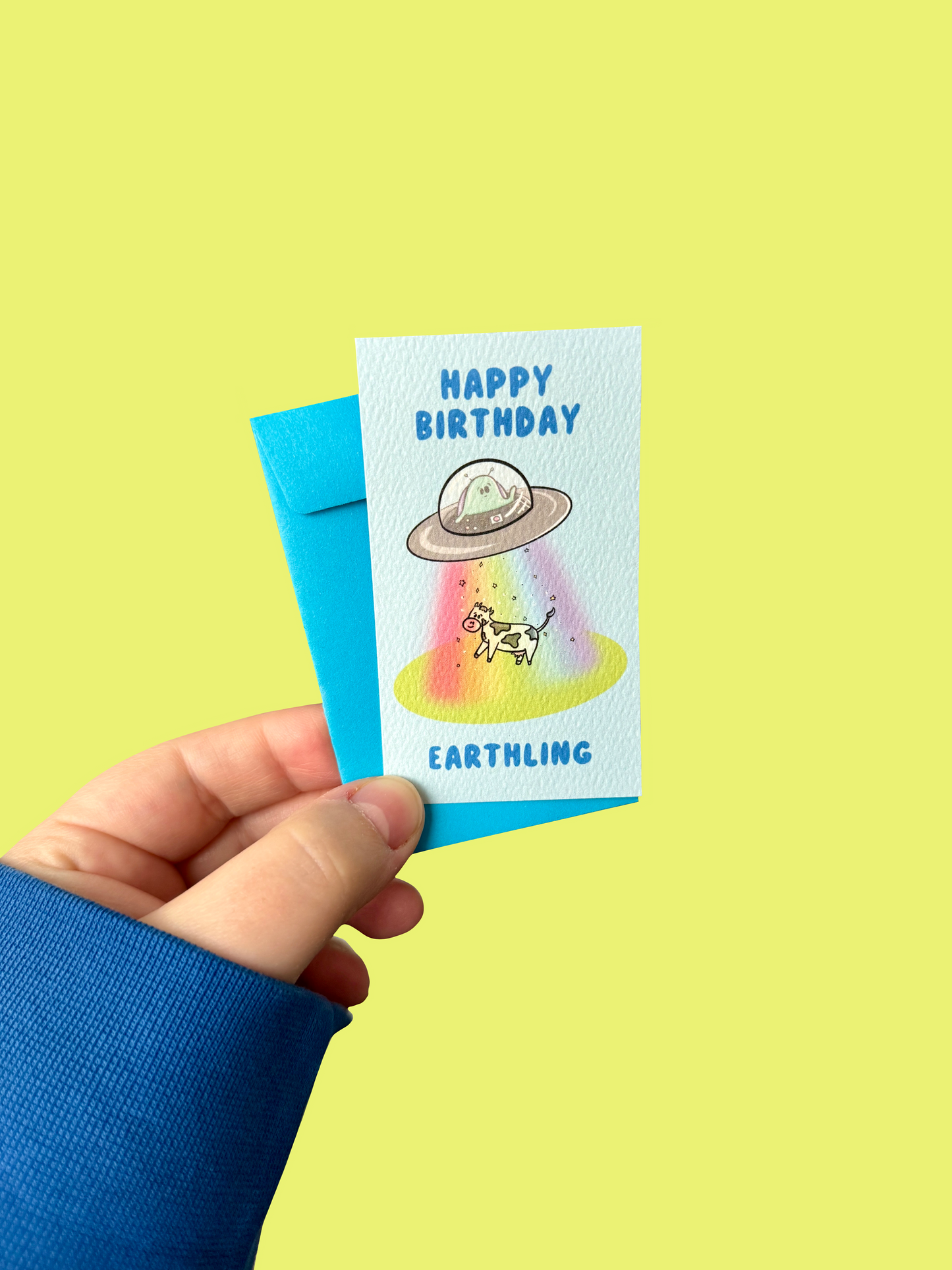 Happy Birthday Earthling Mini Card