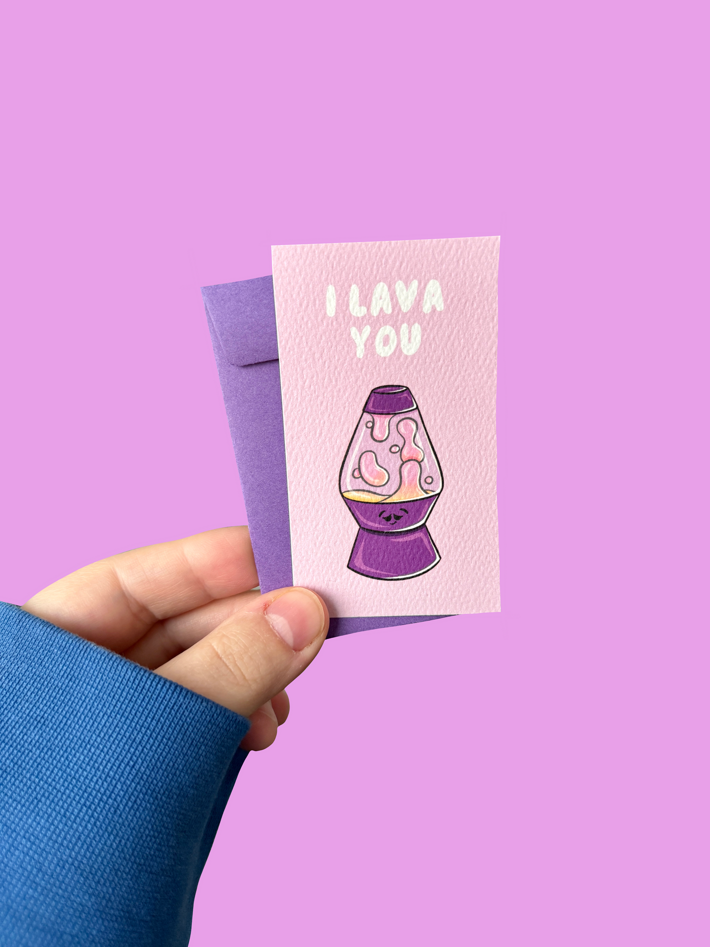 I Lava You Mini Card