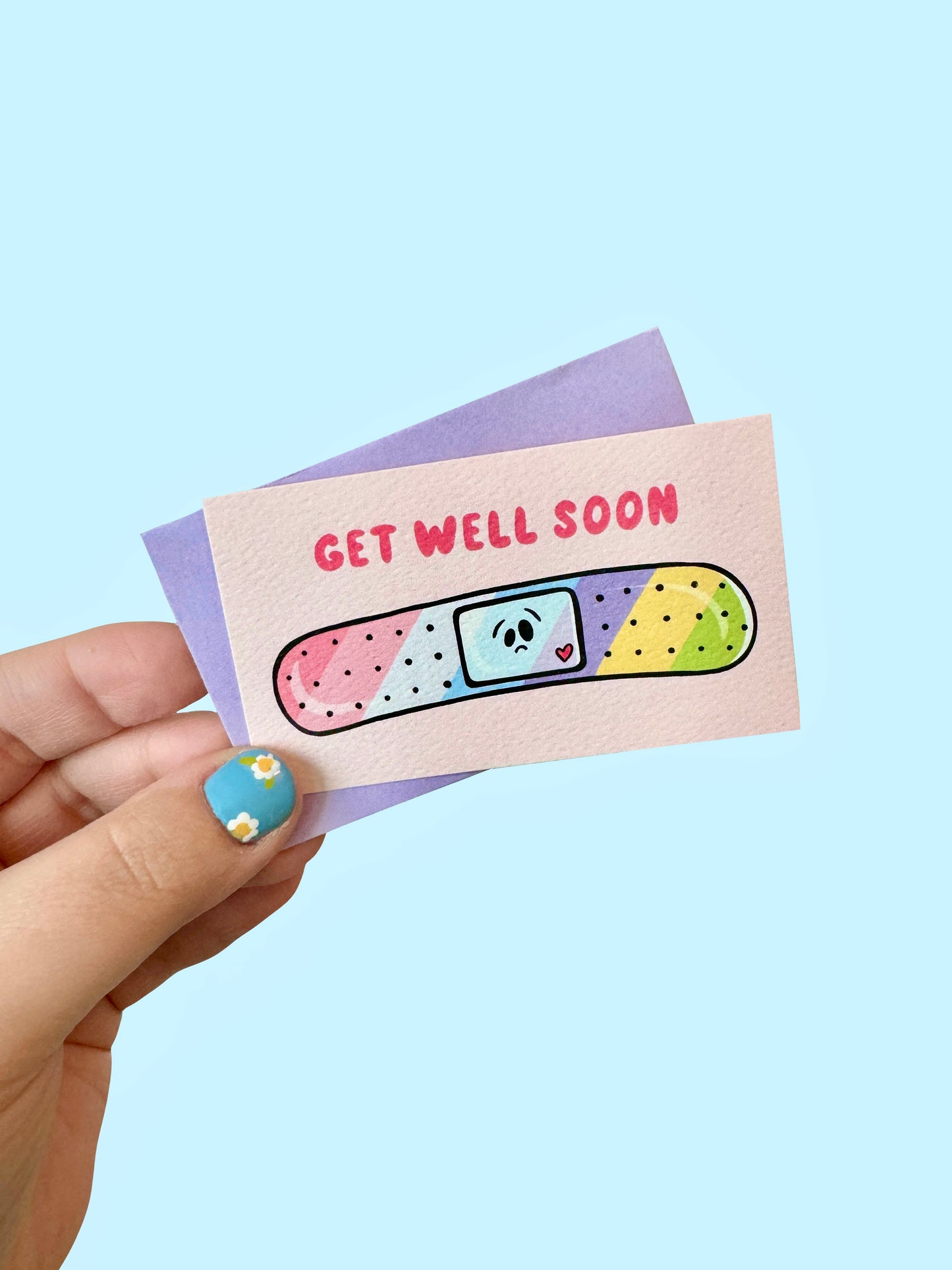 Get Well Soon Bandaid Mini Card