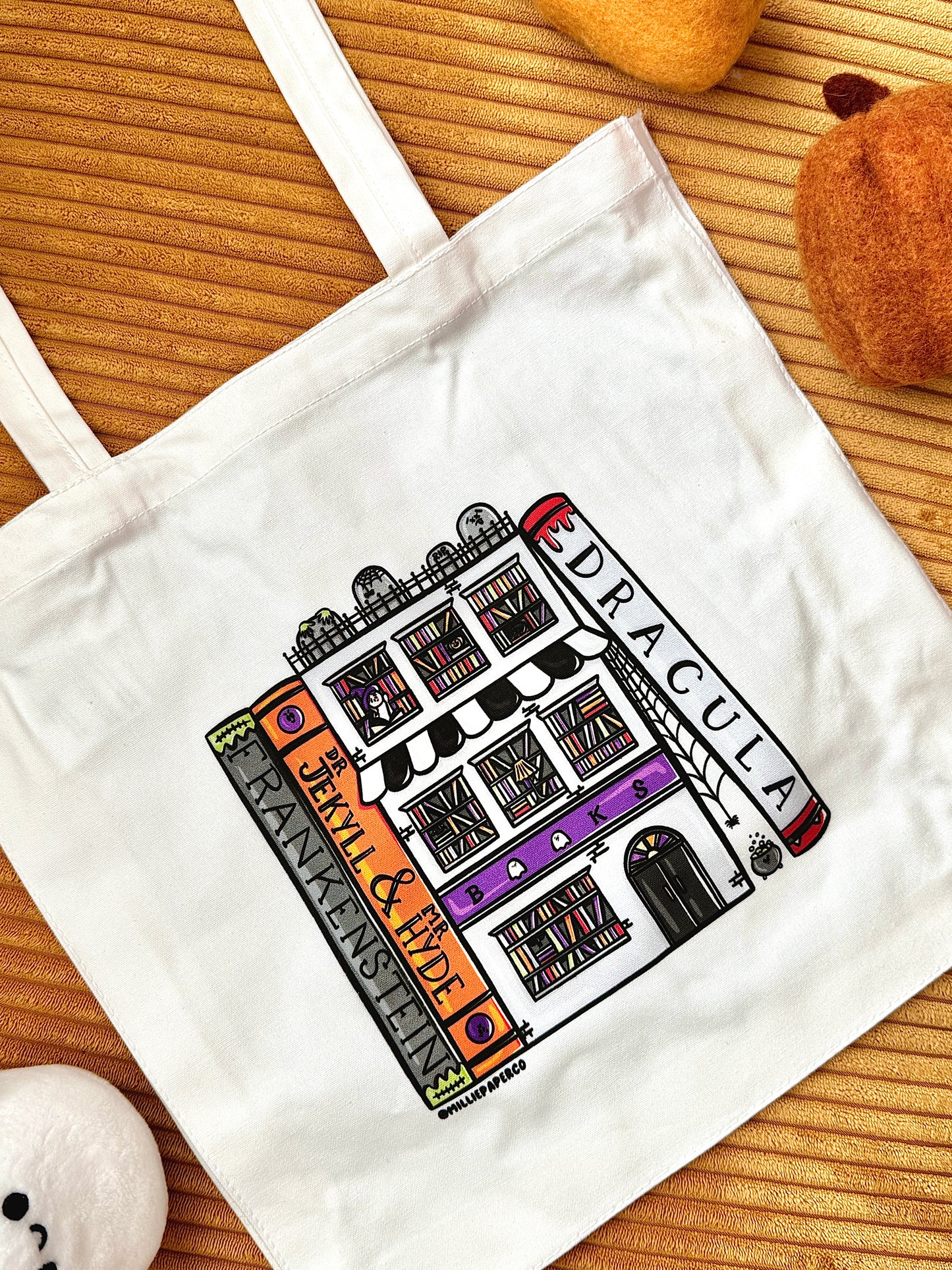 Spooky Bookstore Tote Bag