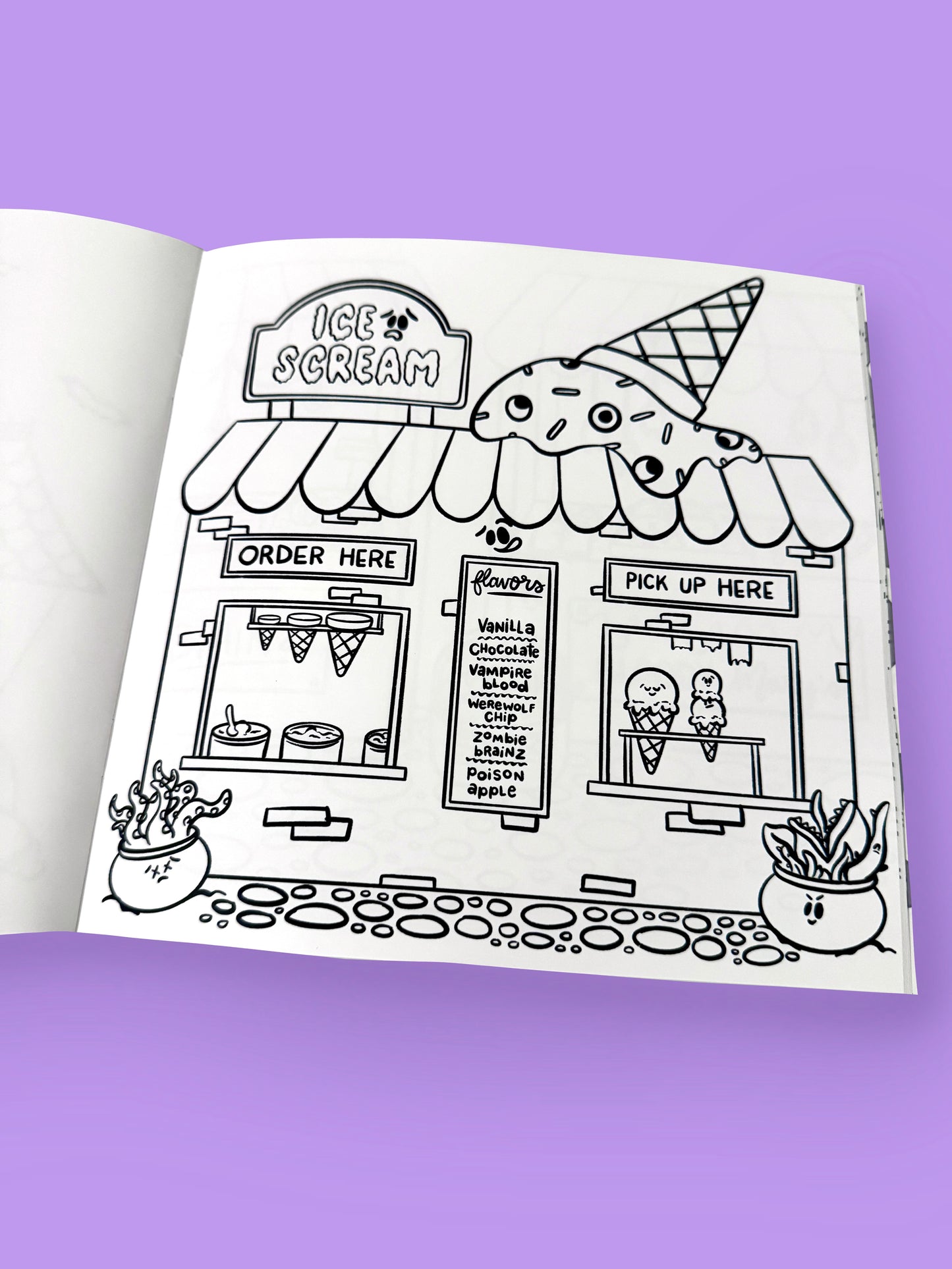 Halloween Village Coloring Book