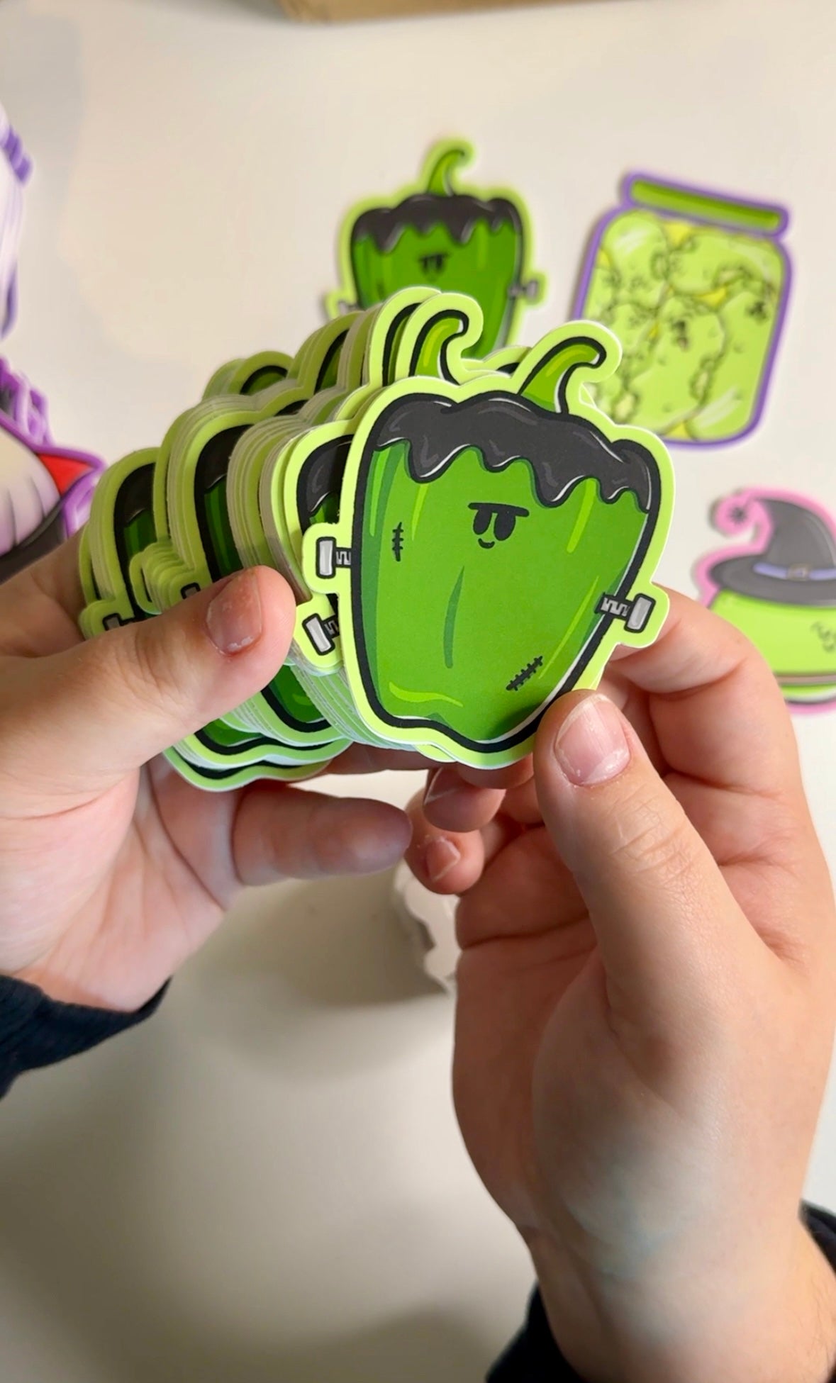 Franken-Pepper Vinyl Sticker