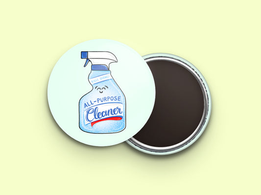All Purpose Cleaner Button Fridge Magnet