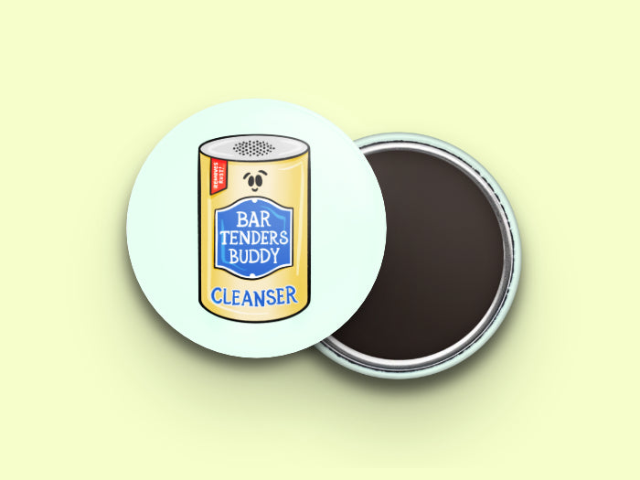 Bartenders Buddy Button Fridge Magnet