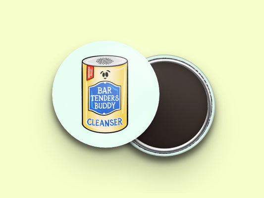 Bartenders Buddy Button Fridge Magnet