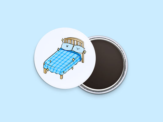 Make Bed/Wash Sheets Button Calendar Magnet