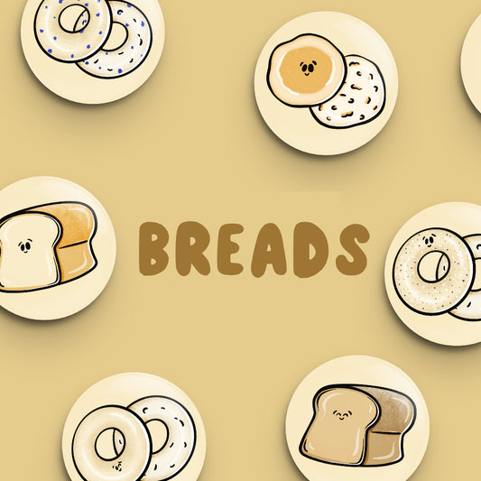 Carb Food Designs, Pin / Magnet Set