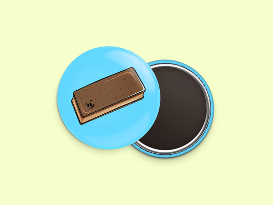 Chocolate Ice Cream Sandwiches Fridge Magnet