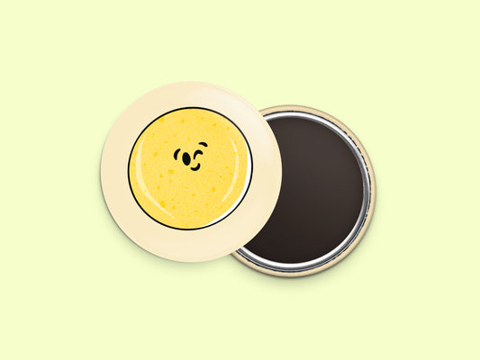 Corn Tortilla Button Fridge Magnet